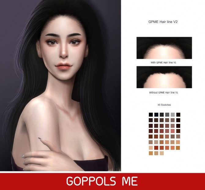 Sims 4 GPME Hair line V2 at GOPPOLS Me