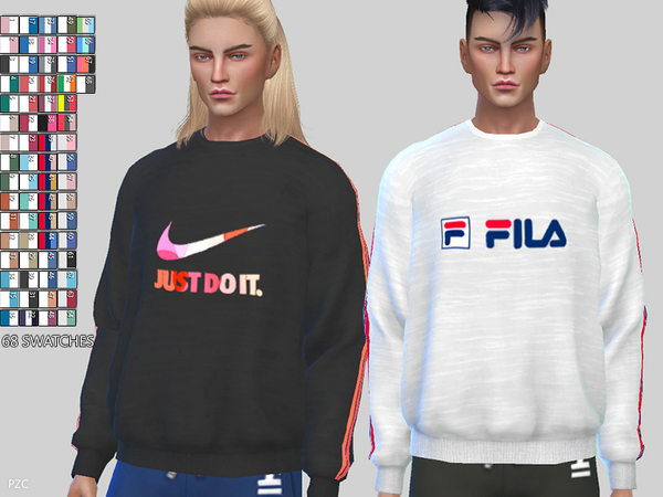 Sims 4 Sporty Sweatshirts 056 by Pinkzombiecupcakes at TSR