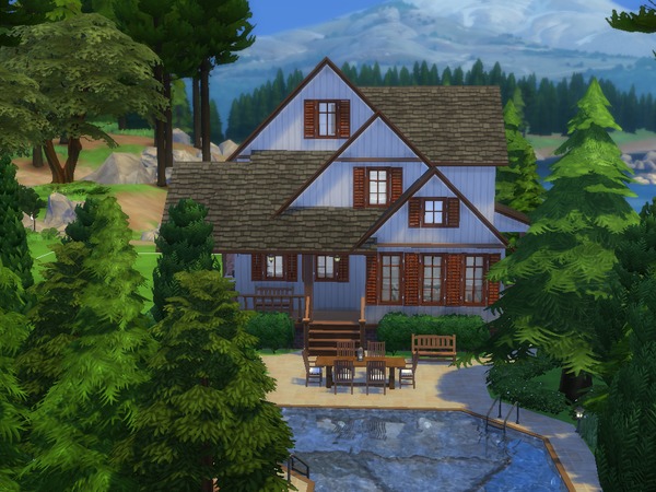 Sims 4 Ansel Park cottage by dorienski at TSR