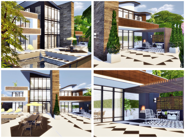 Sims 4 Contemporary Residence by Danuta720 at TSR