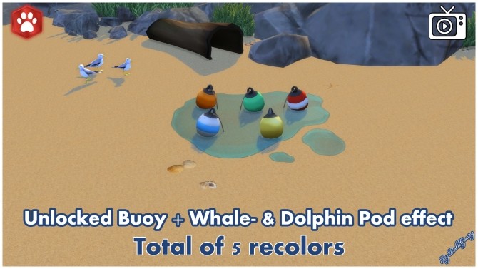Sims 4 Unlocked Buoy + Whale & Dolphin Effect by Bakie at Mod The Sims