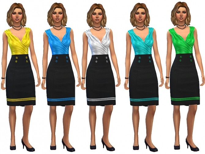 Sims 4 Anabelle dress by Simalicious at Mod The Sims