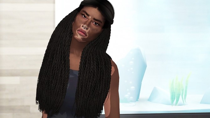 Sims 4 ANTO LUNA HAIR BOXBRAID RECOLOR at REDHEADSIMS
