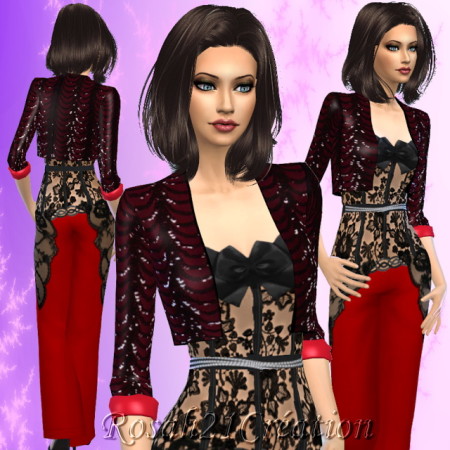 Party one night outfit by Rosah at Sims Dentelle