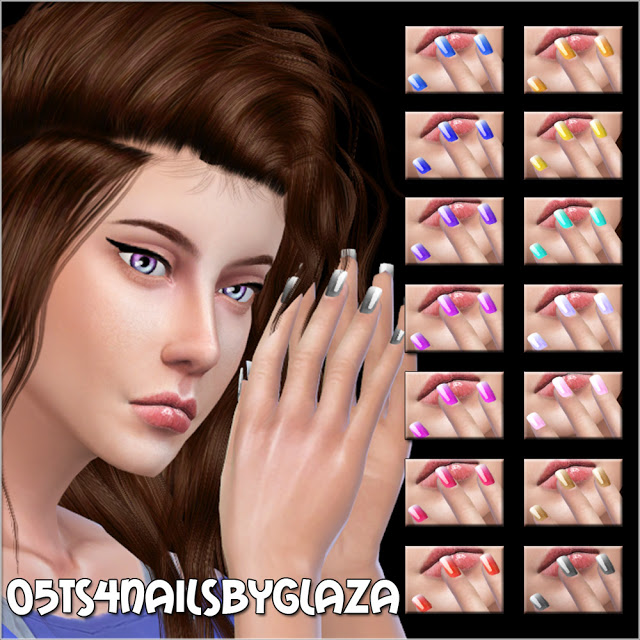 Nails #05 at All by Glaza » Sims 4 Updates