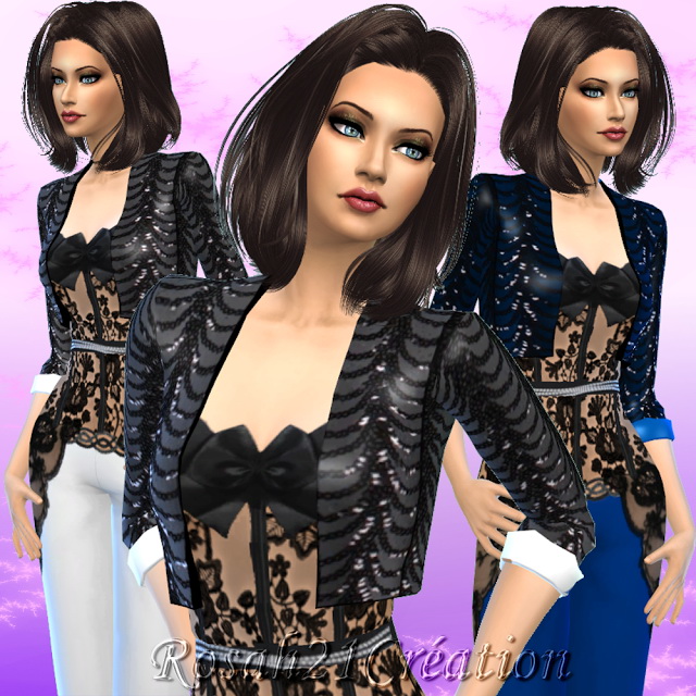 Sims 4 Party one night outfit by Rosah at Sims Dentelle
