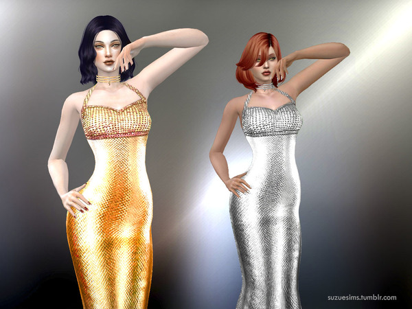 Sims 4 Genesis Dress by Suzue at TSR