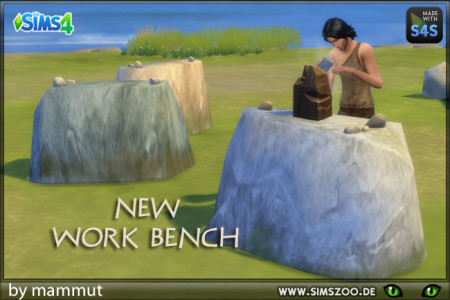 Stone worktable by mammut at Blacky’s Sims Zoo