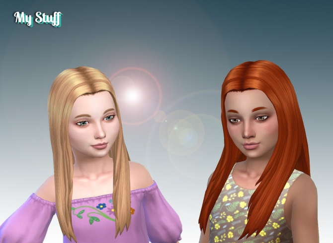 Allison Hair for Girls at My Stuff » Sims 4 Updates