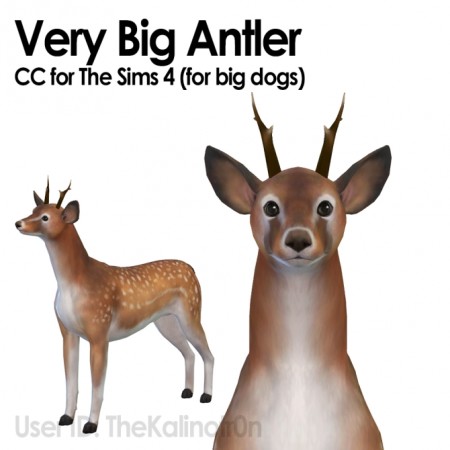 Small Antlers by TheKalino at Mod The Sims