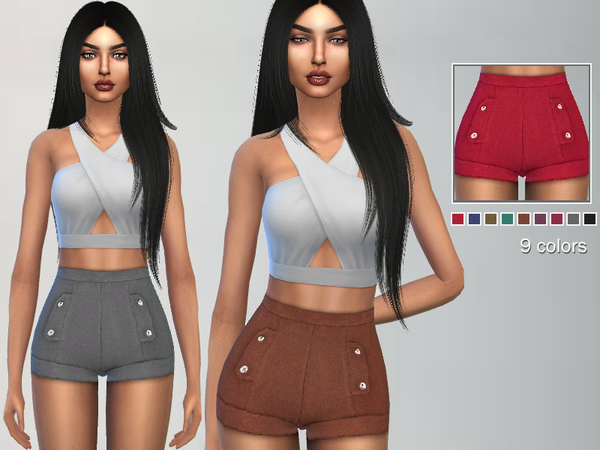 Sims 4 Classy Shorts by Puresim at TSR