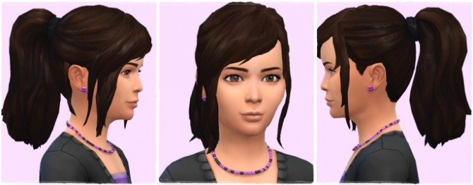 Sims 4 Good Morning Ponytail Girls at Birksches Sims Blog