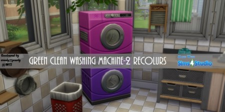 Washer Dryer SET Fushia Pink and Violet Purple by wendy35pearly at Mod The Sims