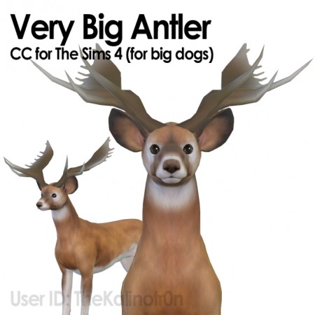 Very Big Antlers by TheKalino at Mod The Sims
