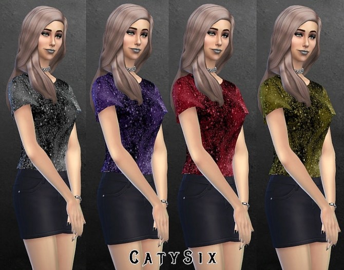 Sims 4 T shirts 8 Colors at CatySix