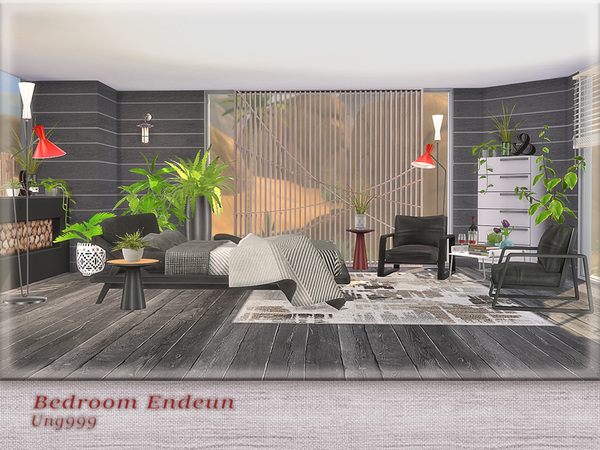 Sims 4 Bedroom Endeun by ung999 at TSR