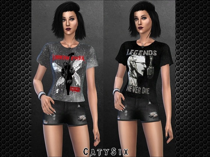 Sims 4 5 T shirts Linkin Park at CatySix