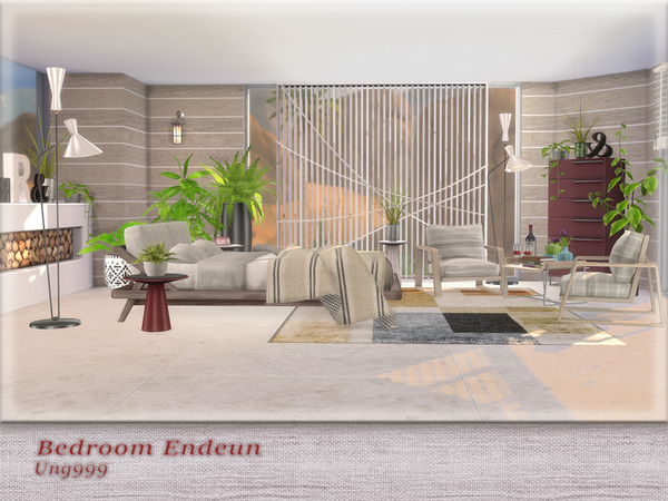 Sims 4 Bedroom Endeun by ung999 at TSR