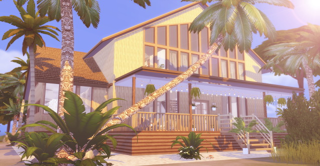 Sims 4 Beach Chalet at Lily Sims