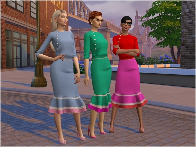 Sims 4 Sweater & Tulip Skirt at Giulietta