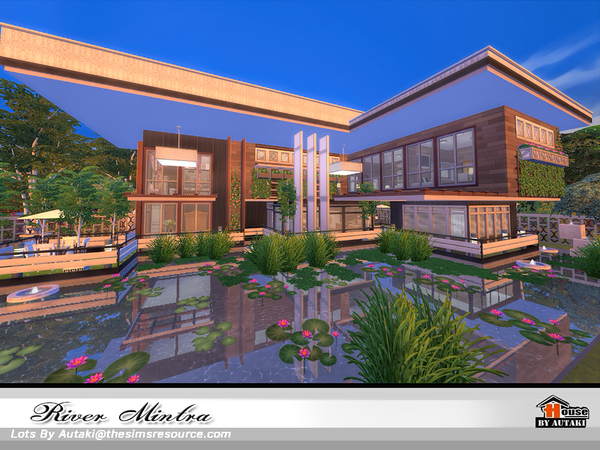 Sims 4 River Mintra house NoCC by autaki at TSR
