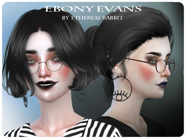 Sims 4 Ebony Evans Vampire by Ethereal Rabbit at TSR