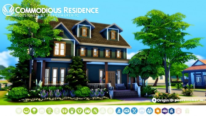 Sims 4 Commodious Residence Parenthood House Makeover at Simsational Designs