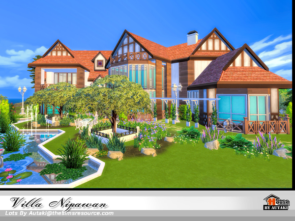 Sims 4 Villa Nipawan NoCC by autaki at TSR
