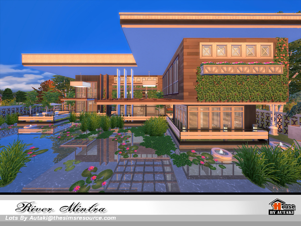 Sims 4 River Mintra house NoCC by autaki at TSR