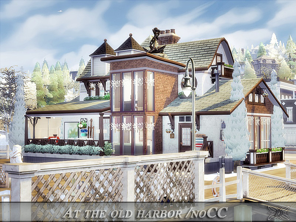 Sims 4 At the old harbor noCC by Danuta720 at TSR