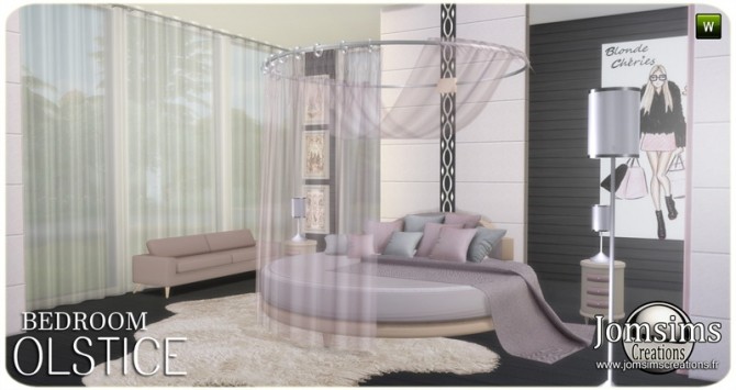 Sims 4 Olstice bedroom at Jomsims Creations