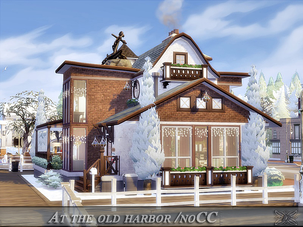 Sims 4 At the old harbor noCC by Danuta720 at TSR