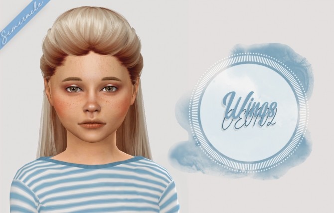 Sims 4 Wings OE0102 Hair Kids & Toddlers at Simiracle