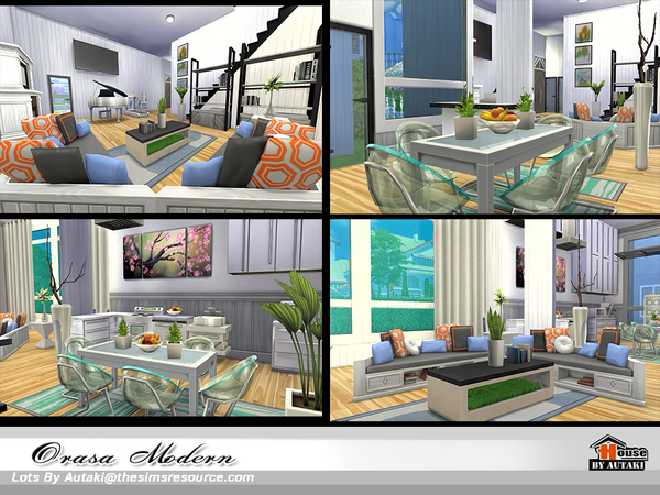 Sims 4 Orasa Modern House NoCC by autaki at TSR