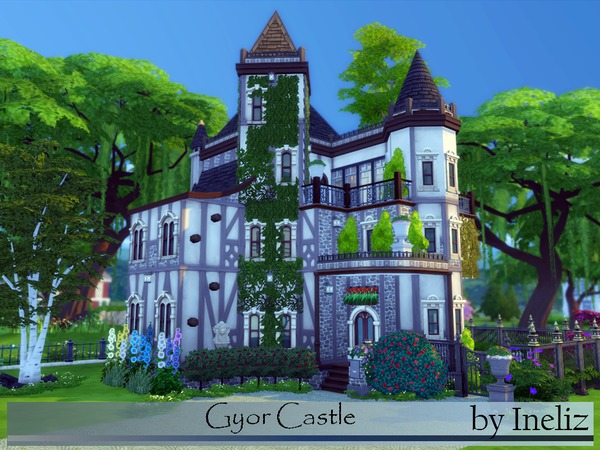 Sims 4 Gyor Castle by Ineliz at TSR