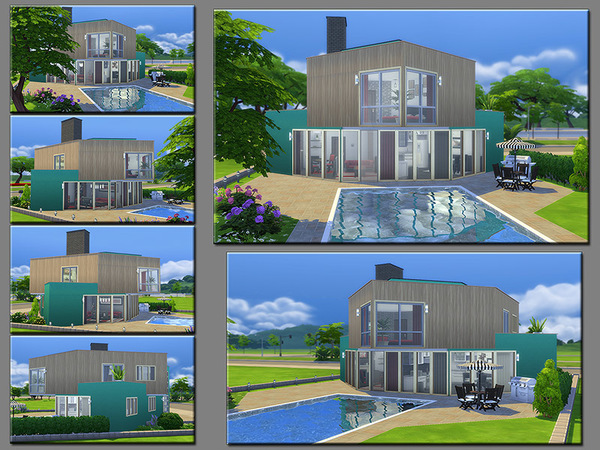 Sims 4 Sep out the Line family home by matomibotaki at TSR