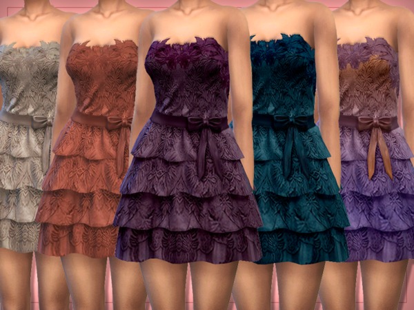 Sims 4 Sweet little Dress by Lounacutex at TSR