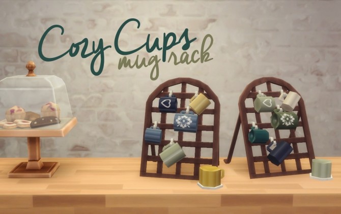 Sims 4 Cozy Cups Mug Rack at Hamburger Cakes