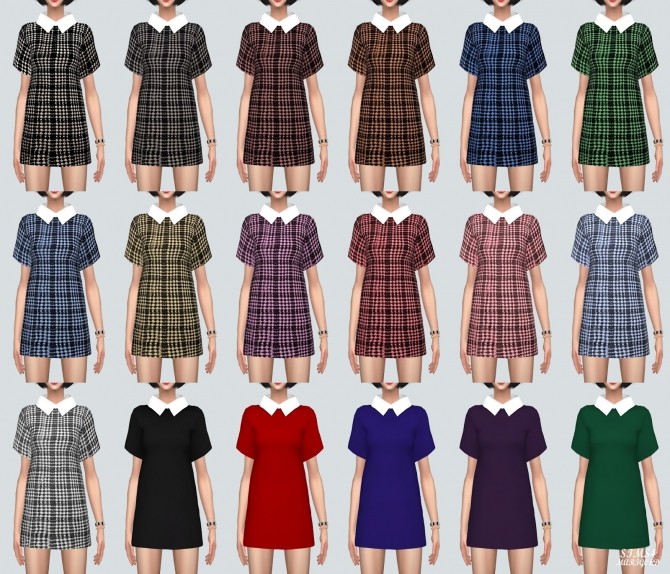 Sims 4 H Line Dress at Marigold