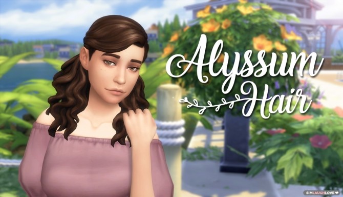 Sims 4 Alyssum Hair & Accessories at SimLaughLove