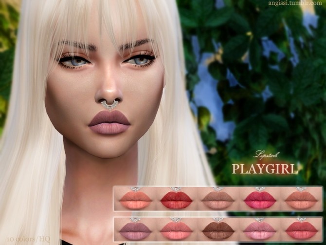 Sims 4 PLAYGIRL Lipstick at Angissi