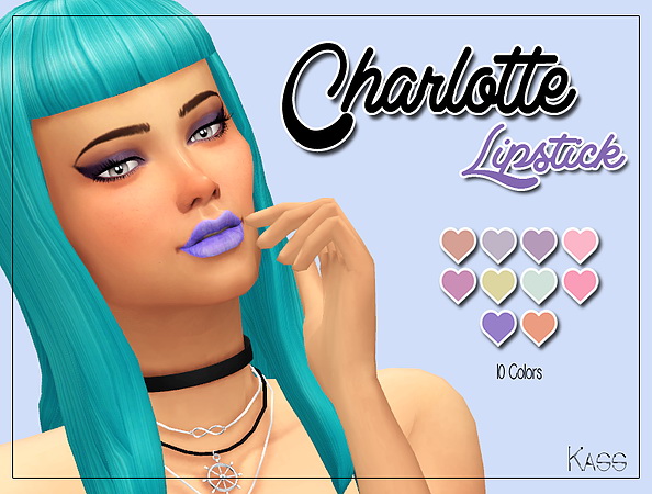 Sims 4 Charlotte Lipstick at Kass
