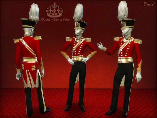 Sims 4 British General Set by Bruxel at TSR