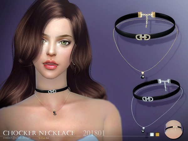 Sims 4 Necklace F 201801 by S Club LL at TSR