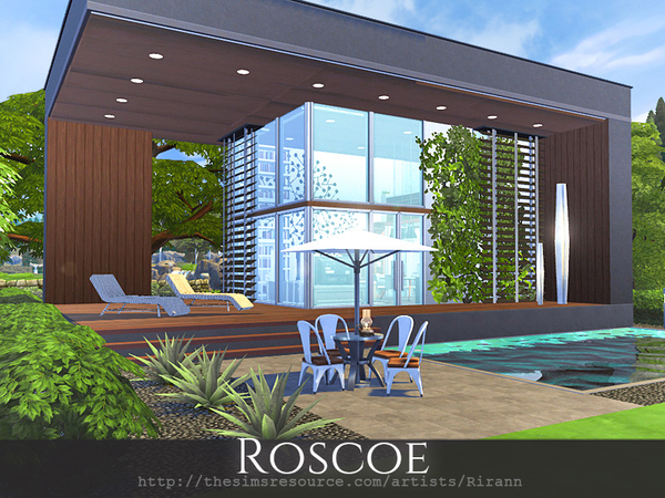 Sims 4 Roscoe home by Rirann at TSR