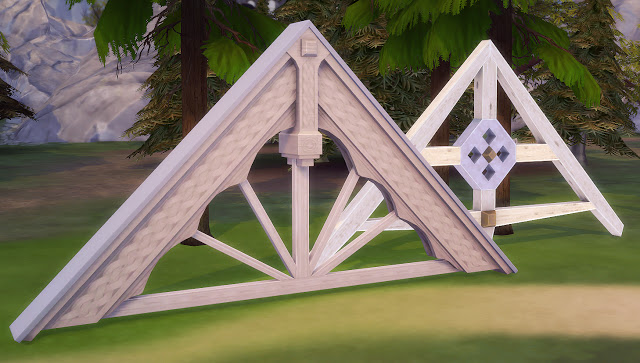 Sims 4 Dragon Valley roof ornament conversion at Valhallan