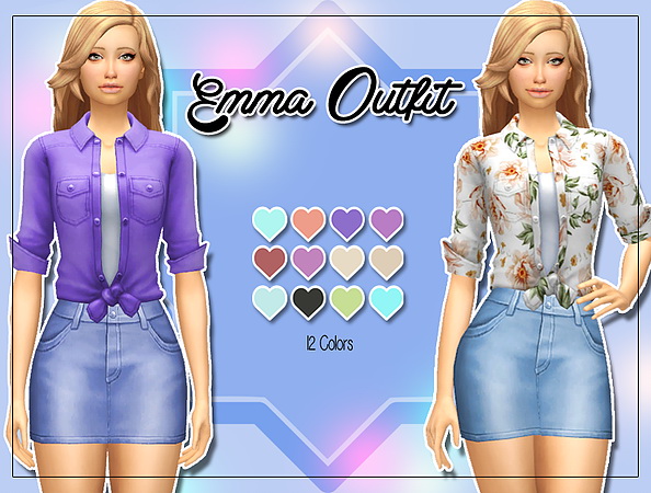 Sims 4 Emma Outfit at Kass