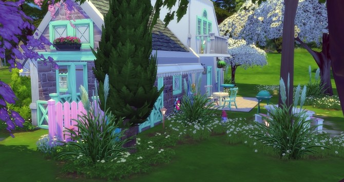 Sims 4 Pastelle house by Angerouge at Studio Sims Creation