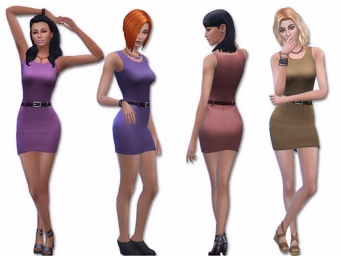 Sims 4 Caly dress by Simalicious at Mod The Sims