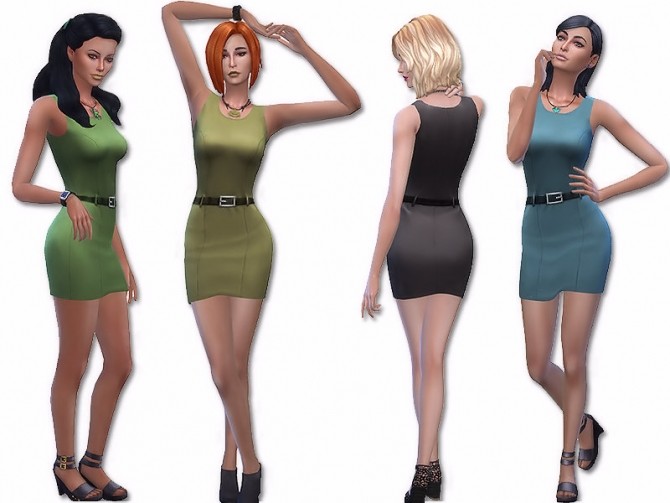 Sims 4 Caly dress by Simalicious at Mod The Sims
